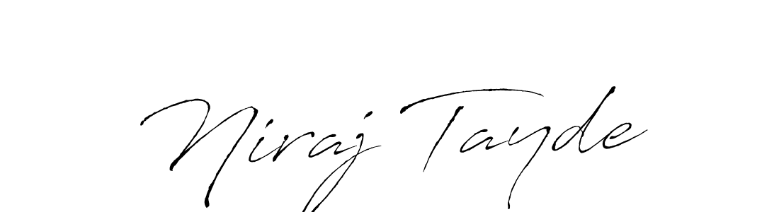 How to make Niraj Tayde signature? Antro_Vectra is a professional autograph style. Create handwritten signature for Niraj Tayde name. Niraj Tayde signature style 6 images and pictures png