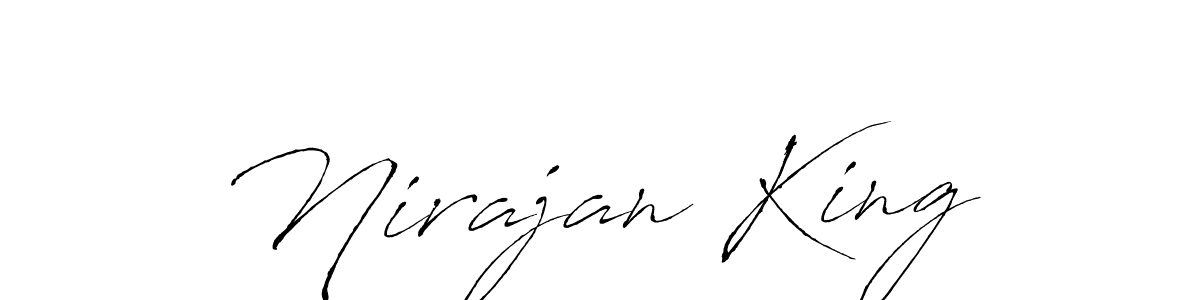 Antro_Vectra is a professional signature style that is perfect for those who want to add a touch of class to their signature. It is also a great choice for those who want to make their signature more unique. Get Nirajan King name to fancy signature for free. Nirajan King signature style 6 images and pictures png