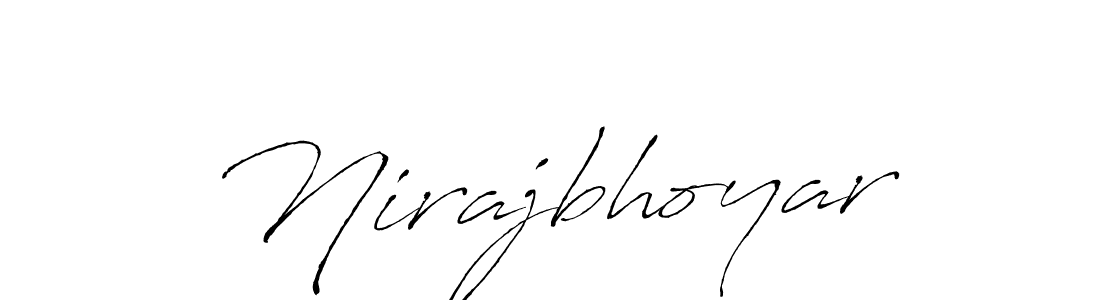 Design your own signature with our free online signature maker. With this signature software, you can create a handwritten (Antro_Vectra) signature for name Nirajbhoyar. Nirajbhoyar signature style 6 images and pictures png