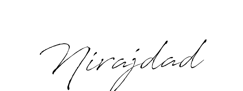 How to make Nirajdad signature? Antro_Vectra is a professional autograph style. Create handwritten signature for Nirajdad name. Nirajdad signature style 6 images and pictures png