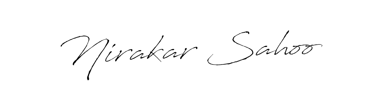 Also You can easily find your signature by using the search form. We will create Nirakar Sahoo name handwritten signature images for you free of cost using Antro_Vectra sign style. Nirakar Sahoo signature style 6 images and pictures png