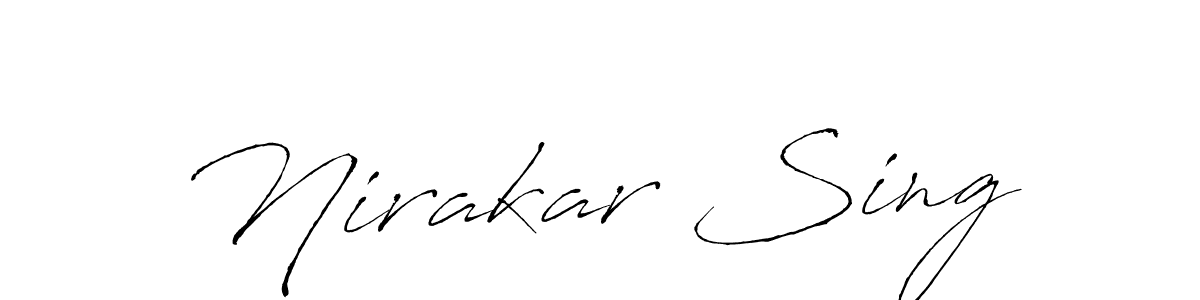 The best way (Antro_Vectra) to make a short signature is to pick only two or three words in your name. The name Nirakar Sing include a total of six letters. For converting this name. Nirakar Sing signature style 6 images and pictures png