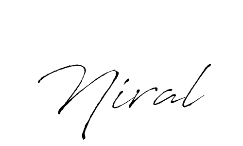 Niral stylish signature style. Best Handwritten Sign (Antro_Vectra) for my name. Handwritten Signature Collection Ideas for my name Niral. Niral signature style 6 images and pictures png