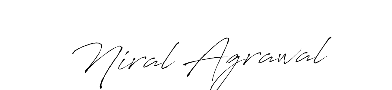 Also You can easily find your signature by using the search form. We will create Niral Agrawal name handwritten signature images for you free of cost using Antro_Vectra sign style. Niral Agrawal signature style 6 images and pictures png