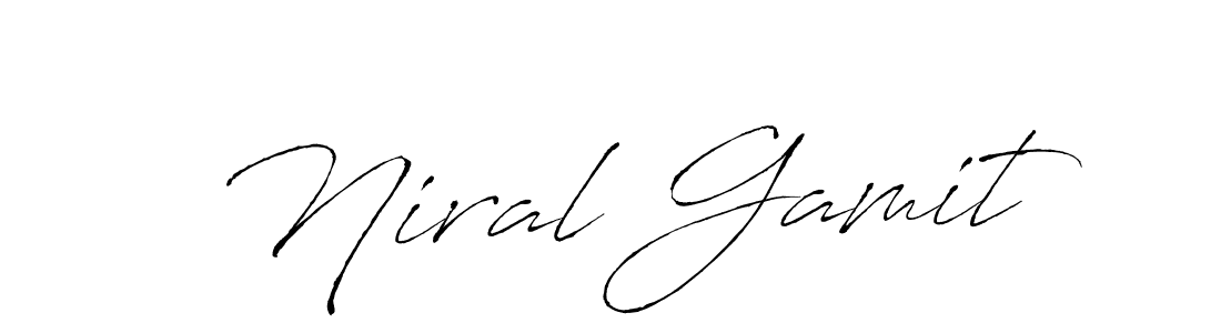 Similarly Antro_Vectra is the best handwritten signature design. Signature creator online .You can use it as an online autograph creator for name Niral Gamit. Niral Gamit signature style 6 images and pictures png