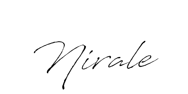 Antro_Vectra is a professional signature style that is perfect for those who want to add a touch of class to their signature. It is also a great choice for those who want to make their signature more unique. Get Nirale name to fancy signature for free. Nirale signature style 6 images and pictures png