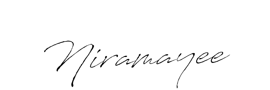 Design your own signature with our free online signature maker. With this signature software, you can create a handwritten (Antro_Vectra) signature for name Niramayee. Niramayee signature style 6 images and pictures png
