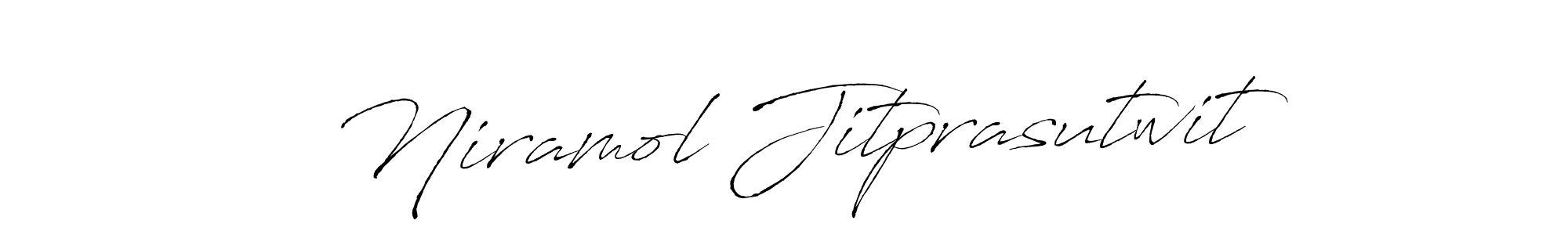 Design your own signature with our free online signature maker. With this signature software, you can create a handwritten (Antro_Vectra) signature for name Niramol Jitprasutwit. Niramol Jitprasutwit signature style 6 images and pictures png