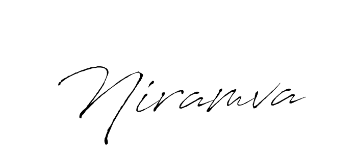 Make a beautiful signature design for name Niramva. With this signature (Antro_Vectra) style, you can create a handwritten signature for free. Niramva signature style 6 images and pictures png