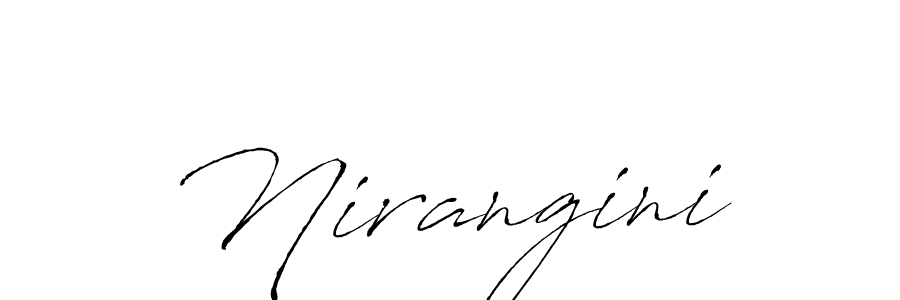 Design your own signature with our free online signature maker. With this signature software, you can create a handwritten (Antro_Vectra) signature for name Nirangini. Nirangini signature style 6 images and pictures png