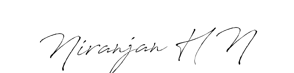 How to make Niranjan H N name signature. Use Antro_Vectra style for creating short signs online. This is the latest handwritten sign. Niranjan H N signature style 6 images and pictures png