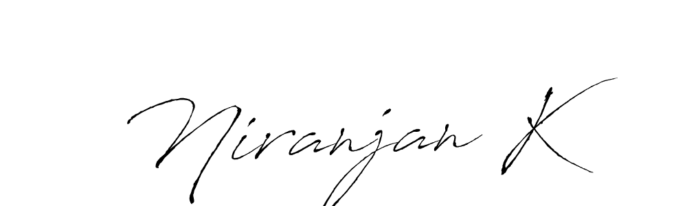 How to make Niranjan K signature? Antro_Vectra is a professional autograph style. Create handwritten signature for Niranjan K name. Niranjan K signature style 6 images and pictures png