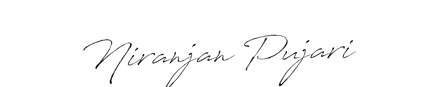 Make a beautiful signature design for name Niranjan Pujari. With this signature (Antro_Vectra) style, you can create a handwritten signature for free. Niranjan Pujari signature style 6 images and pictures png