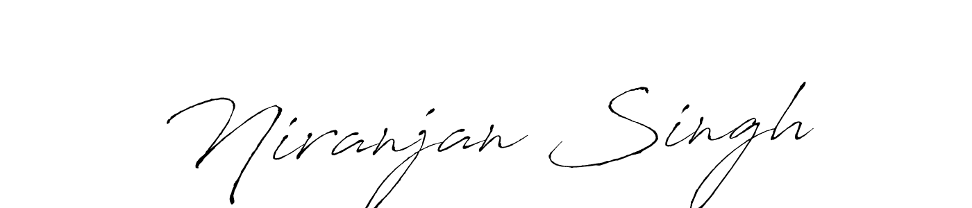 Make a beautiful signature design for name Niranjan Singh. With this signature (Antro_Vectra) style, you can create a handwritten signature for free. Niranjan Singh signature style 6 images and pictures png