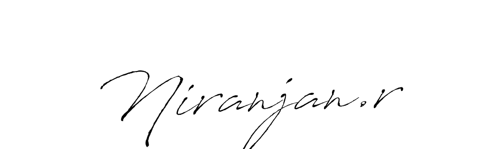 How to make Niranjan.r signature? Antro_Vectra is a professional autograph style. Create handwritten signature for Niranjan.r name. Niranjan.r signature style 6 images and pictures png