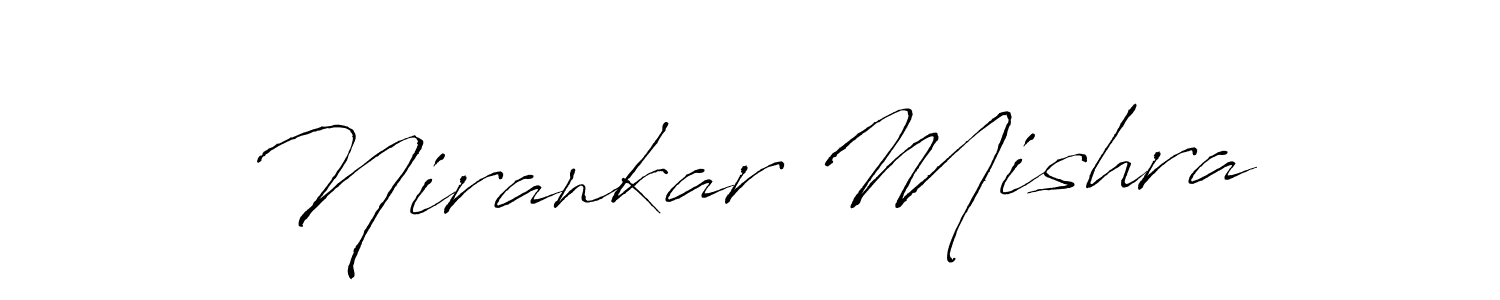 Design your own signature with our free online signature maker. With this signature software, you can create a handwritten (Antro_Vectra) signature for name Nirankar Mishra. Nirankar Mishra signature style 6 images and pictures png