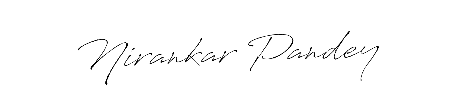 Nirankar Pandey stylish signature style. Best Handwritten Sign (Antro_Vectra) for my name. Handwritten Signature Collection Ideas for my name Nirankar Pandey. Nirankar Pandey signature style 6 images and pictures png