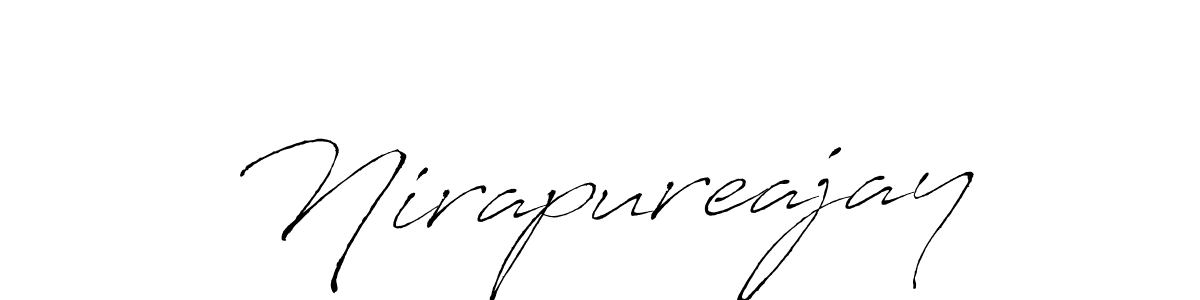 Use a signature maker to create a handwritten signature online. With this signature software, you can design (Antro_Vectra) your own signature for name Nirapureajay. Nirapureajay signature style 6 images and pictures png