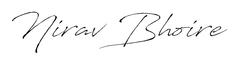 Use a signature maker to create a handwritten signature online. With this signature software, you can design (Antro_Vectra) your own signature for name Nirav Bhoire. Nirav Bhoire signature style 6 images and pictures png