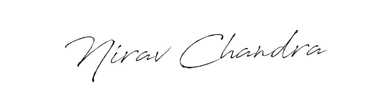 The best way (Antro_Vectra) to make a short signature is to pick only two or three words in your name. The name Nirav Chandra include a total of six letters. For converting this name. Nirav Chandra signature style 6 images and pictures png