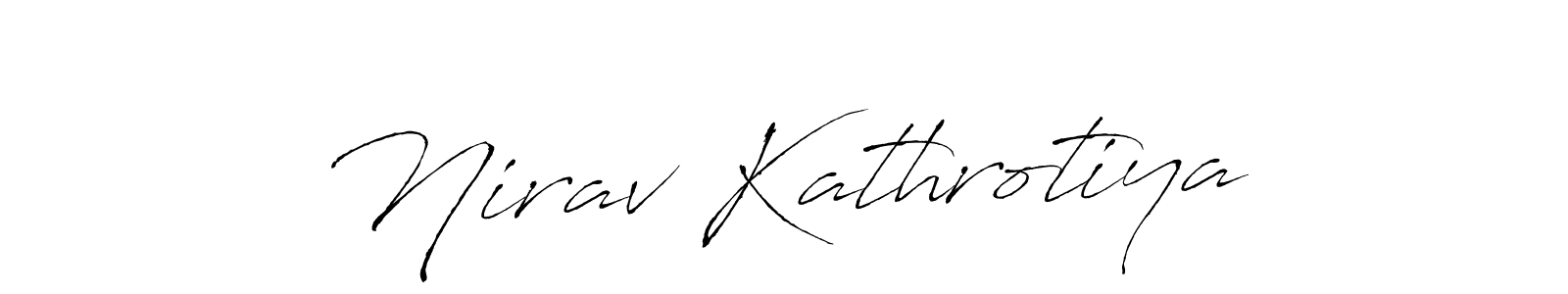 Nirav Kathrotiya stylish signature style. Best Handwritten Sign (Antro_Vectra) for my name. Handwritten Signature Collection Ideas for my name Nirav Kathrotiya. Nirav Kathrotiya signature style 6 images and pictures png