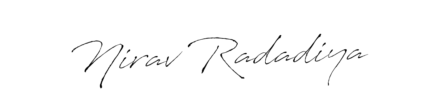 Nirav Radadiya stylish signature style. Best Handwritten Sign (Antro_Vectra) for my name. Handwritten Signature Collection Ideas for my name Nirav Radadiya. Nirav Radadiya signature style 6 images and pictures png