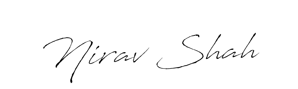 Design your own signature with our free online signature maker. With this signature software, you can create a handwritten (Antro_Vectra) signature for name Nirav Shah. Nirav Shah signature style 6 images and pictures png