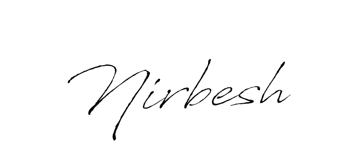 You should practise on your own different ways (Antro_Vectra) to write your name (Nirbesh) in signature. don't let someone else do it for you. Nirbesh signature style 6 images and pictures png