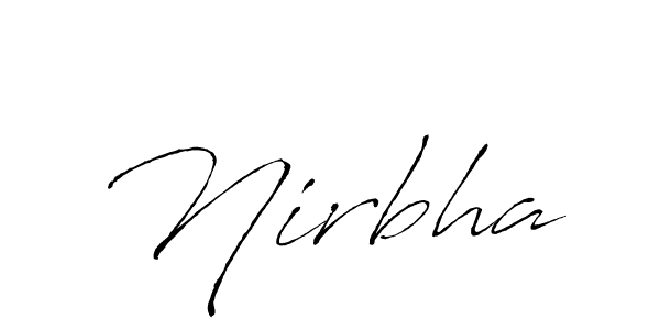 Once you've used our free online signature maker to create your best signature Antro_Vectra style, it's time to enjoy all of the benefits that Nirbha name signing documents. Nirbha signature style 6 images and pictures png