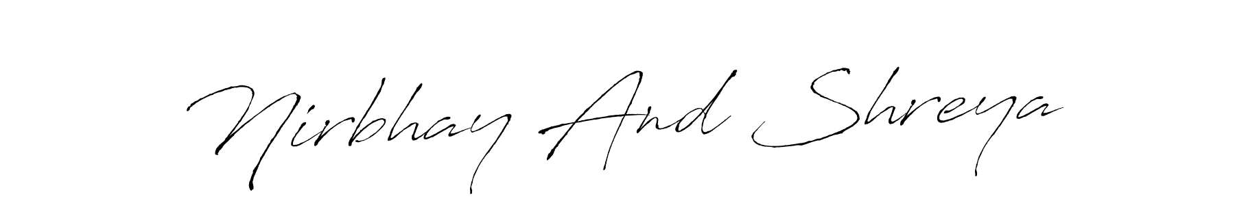 Make a beautiful signature design for name Nirbhay And Shreya. Use this online signature maker to create a handwritten signature for free. Nirbhay And Shreya signature style 6 images and pictures png