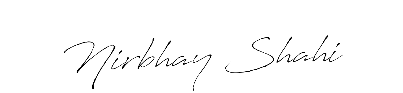 Once you've used our free online signature maker to create your best signature Antro_Vectra style, it's time to enjoy all of the benefits that Nirbhay Shahi name signing documents. Nirbhay Shahi signature style 6 images and pictures png