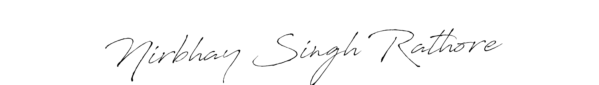 Similarly Antro_Vectra is the best handwritten signature design. Signature creator online .You can use it as an online autograph creator for name Nirbhay Singh Rathore. Nirbhay Singh Rathore signature style 6 images and pictures png