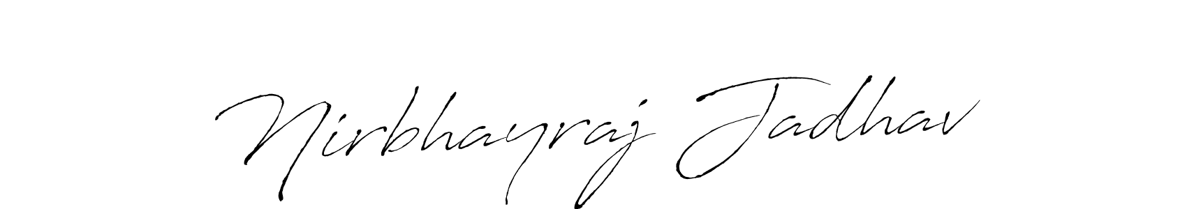 Nirbhayraj Jadhav stylish signature style. Best Handwritten Sign (Antro_Vectra) for my name. Handwritten Signature Collection Ideas for my name Nirbhayraj Jadhav. Nirbhayraj Jadhav signature style 6 images and pictures png