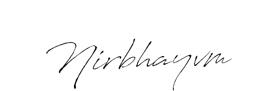 Make a beautiful signature design for name Nirbhayvm. Use this online signature maker to create a handwritten signature for free. Nirbhayvm signature style 6 images and pictures png