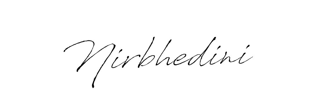 Design your own signature with our free online signature maker. With this signature software, you can create a handwritten (Antro_Vectra) signature for name Nirbhedini. Nirbhedini signature style 6 images and pictures png