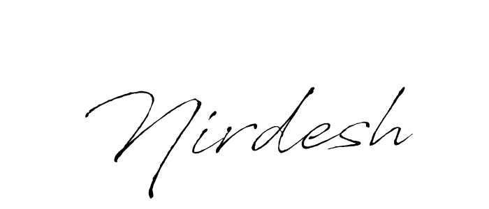 Design your own signature with our free online signature maker. With this signature software, you can create a handwritten (Antro_Vectra) signature for name Nirdesh. Nirdesh signature style 6 images and pictures png