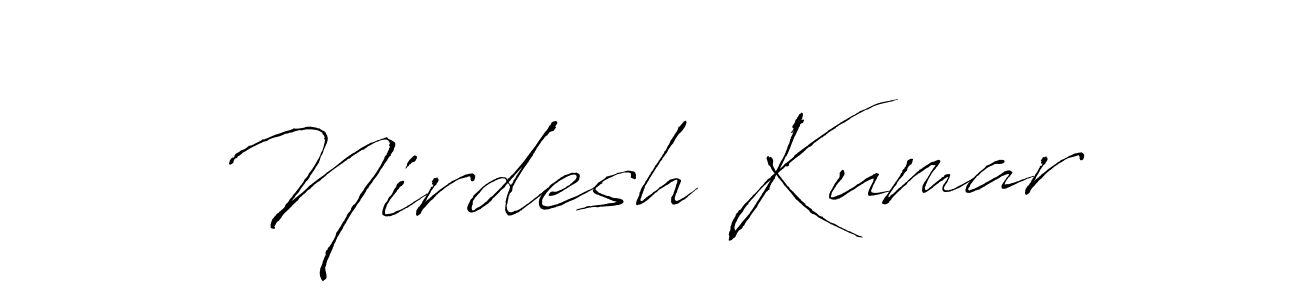 Nirdesh Kumar stylish signature style. Best Handwritten Sign (Antro_Vectra) for my name. Handwritten Signature Collection Ideas for my name Nirdesh Kumar. Nirdesh Kumar signature style 6 images and pictures png