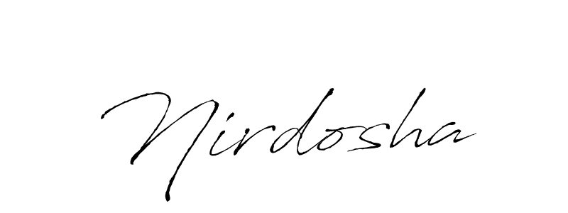 You should practise on your own different ways (Antro_Vectra) to write your name (Nirdosha) in signature. don't let someone else do it for you. Nirdosha signature style 6 images and pictures png