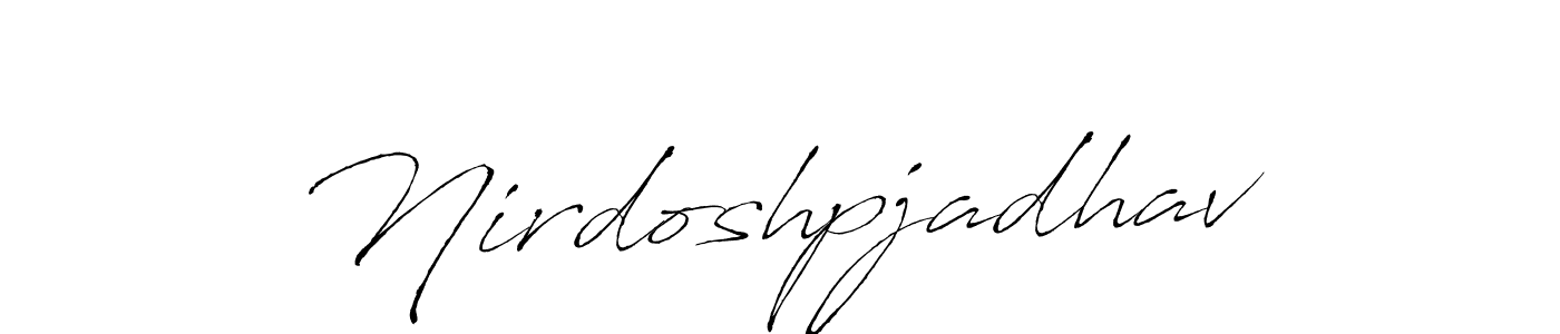 Once you've used our free online signature maker to create your best signature Antro_Vectra style, it's time to enjoy all of the benefits that Nirdoshpjadhav name signing documents. Nirdoshpjadhav signature style 6 images and pictures png