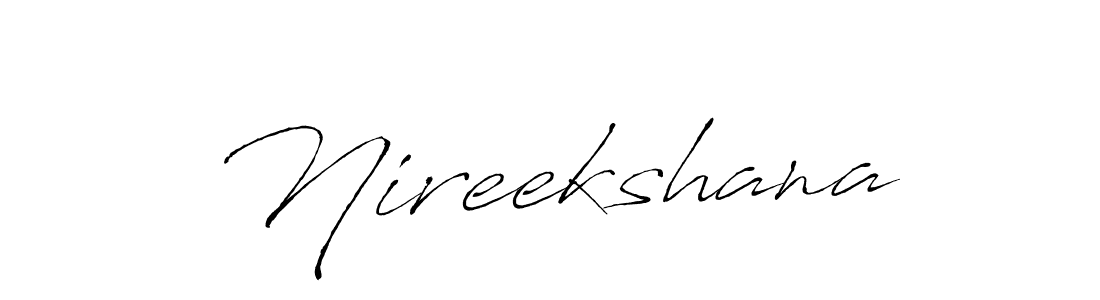 Create a beautiful signature design for name Nireekshana. With this signature (Antro_Vectra) fonts, you can make a handwritten signature for free. Nireekshana signature style 6 images and pictures png