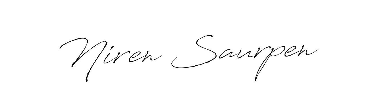 Make a beautiful signature design for name Niren Saurpen. Use this online signature maker to create a handwritten signature for free. Niren Saurpen signature style 6 images and pictures png