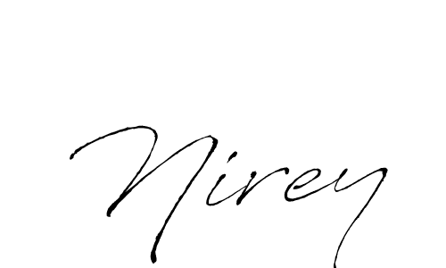 Make a beautiful signature design for name Nirey. With this signature (Antro_Vectra) style, you can create a handwritten signature for free. Nirey signature style 6 images and pictures png