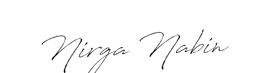 It looks lik you need a new signature style for name Nirga Nabin. Design unique handwritten (Antro_Vectra) signature with our free signature maker in just a few clicks. Nirga Nabin signature style 6 images and pictures png