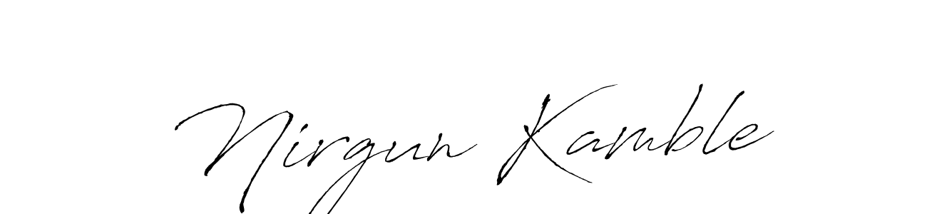 Similarly Antro_Vectra is the best handwritten signature design. Signature creator online .You can use it as an online autograph creator for name Nirgun Kamble. Nirgun Kamble signature style 6 images and pictures png