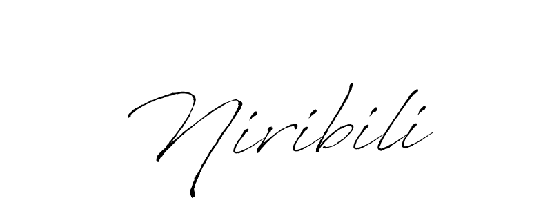 Make a beautiful signature design for name Niribili. With this signature (Antro_Vectra) style, you can create a handwritten signature for free. Niribili signature style 6 images and pictures png
