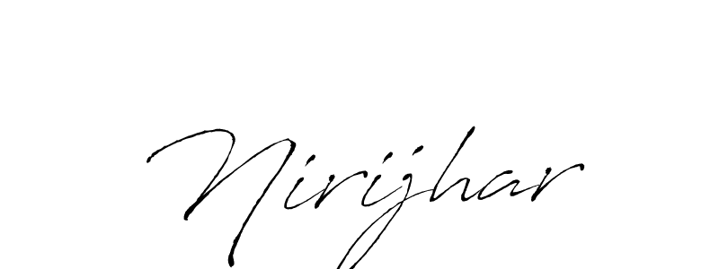 Design your own signature with our free online signature maker. With this signature software, you can create a handwritten (Antro_Vectra) signature for name Nirijhar. Nirijhar signature style 6 images and pictures png