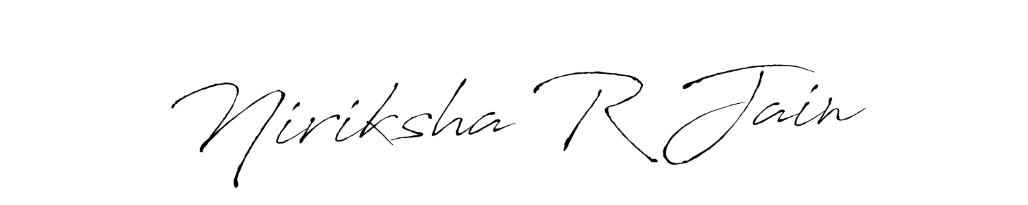 See photos of Niriksha R Jain official signature by Spectra . Check more albums & portfolios. Read reviews & check more about Antro_Vectra font. Niriksha R Jain signature style 6 images and pictures png