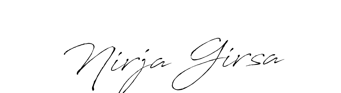 Make a beautiful signature design for name Nirja Girsa. Use this online signature maker to create a handwritten signature for free. Nirja Girsa signature style 6 images and pictures png