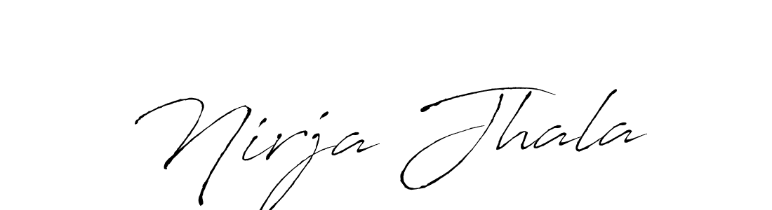 Design your own signature with our free online signature maker. With this signature software, you can create a handwritten (Antro_Vectra) signature for name Nirja Jhala. Nirja Jhala signature style 6 images and pictures png