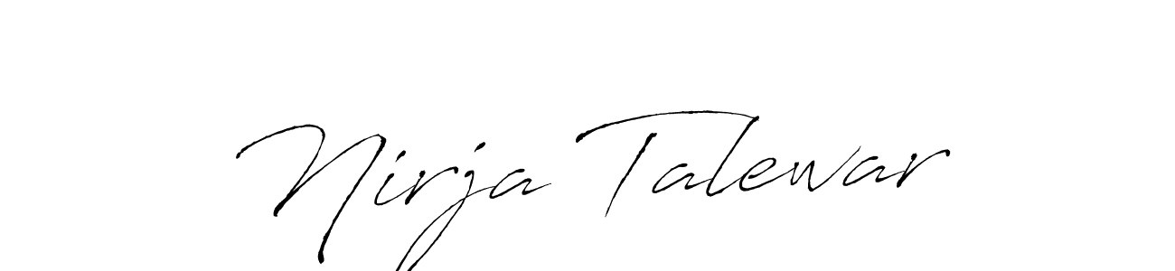 Make a beautiful signature design for name Nirja Talewar. Use this online signature maker to create a handwritten signature for free. Nirja Talewar signature style 6 images and pictures png